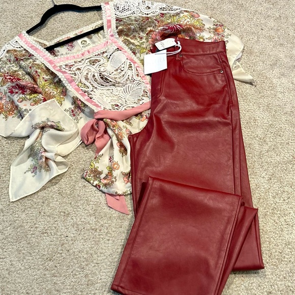 🆕Pistola Cassie High Rise Straight Pants from Free People - Picture 5 of 15